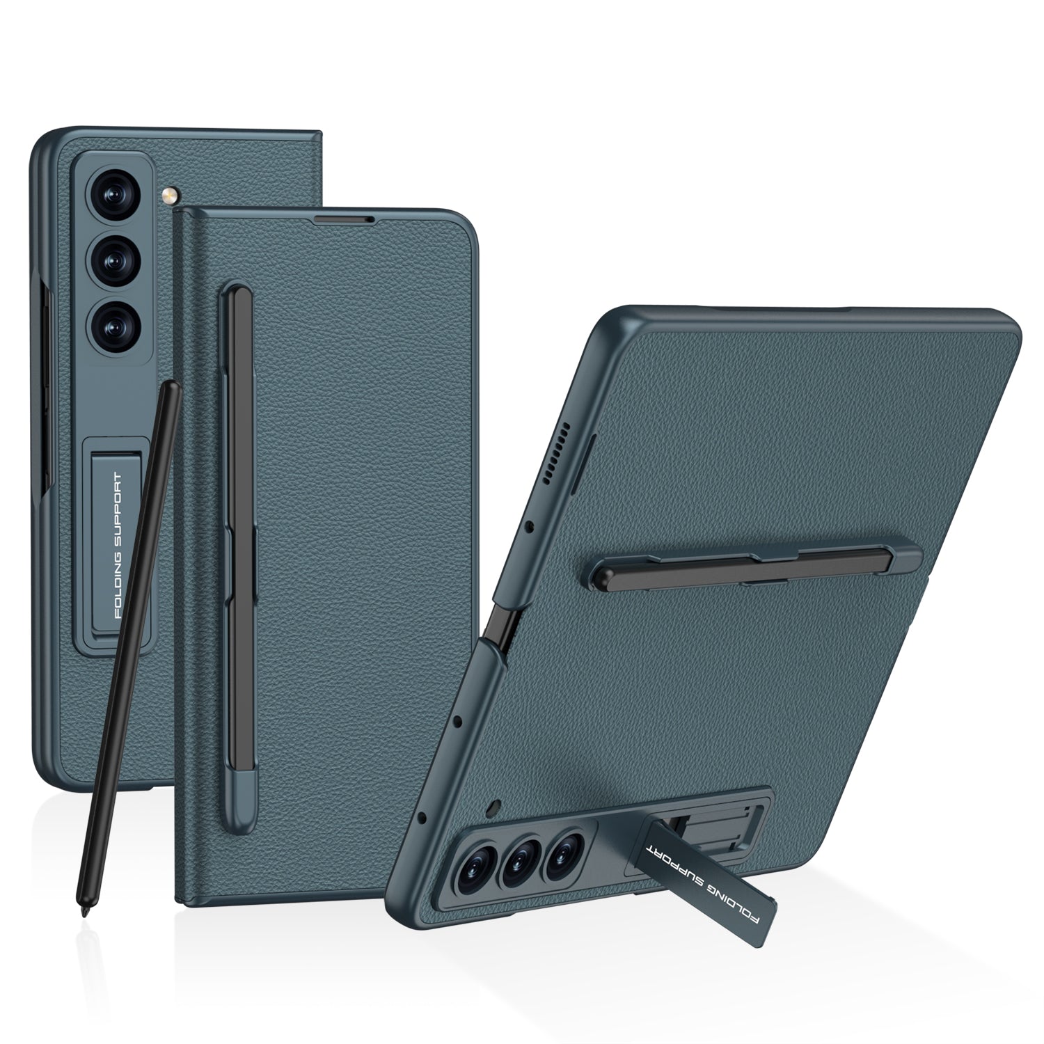 GKK For Samsung Galaxy Z Fold5 5G Case PU Leather Phone Cover with Pen Slot Screen Protector GKK For Samsung Galaxy Z Fold5 5G Case PU Leather Phone Cover with Pen Slot Screen Protector